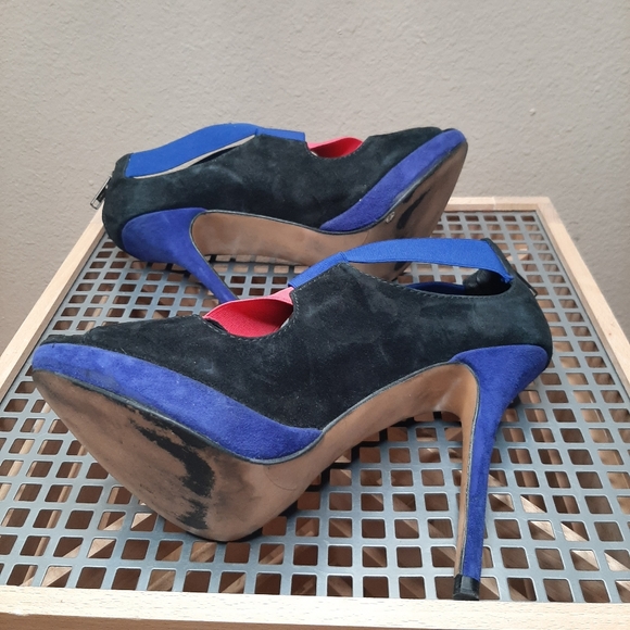 ZARA Colorblocked Strappy Stilettos - Picture 7 of 8